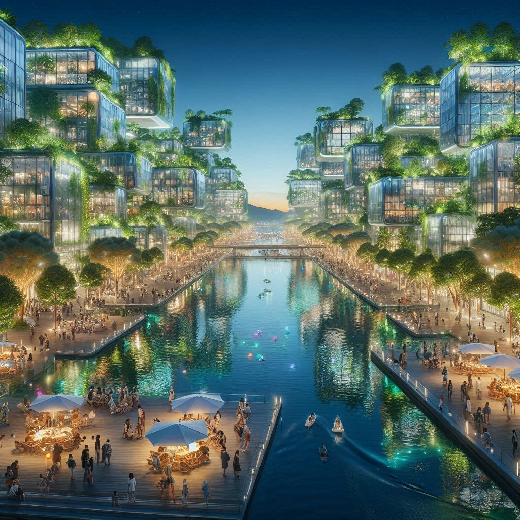 Waterways Built Into New Clever Suburbs For More Prosperous Eco-Design Living