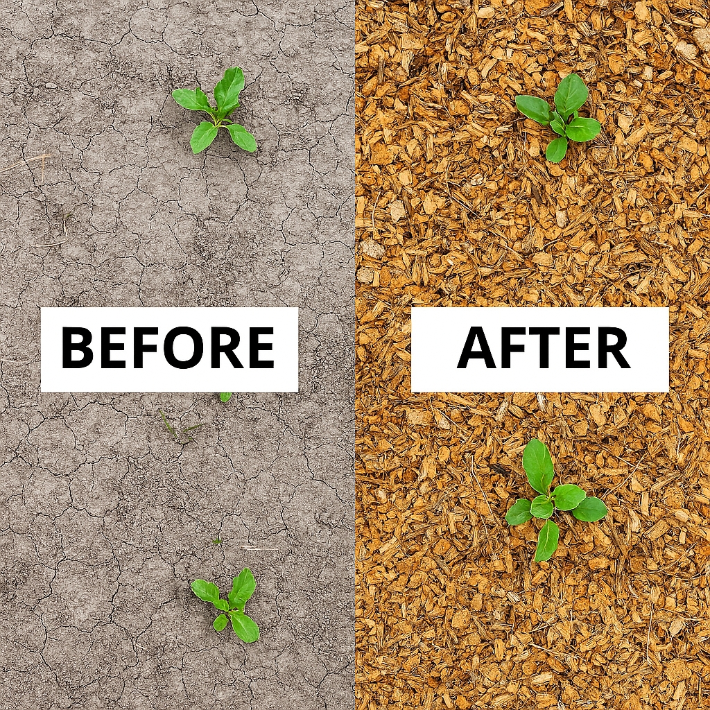 Powerful Mulch In Dry And Drought Areas For Plant Survival