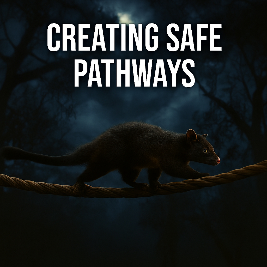Creating Safe Pathways For Possums AKA Possum Highways- Enhancing Arboreal Connectivity For Wildlife